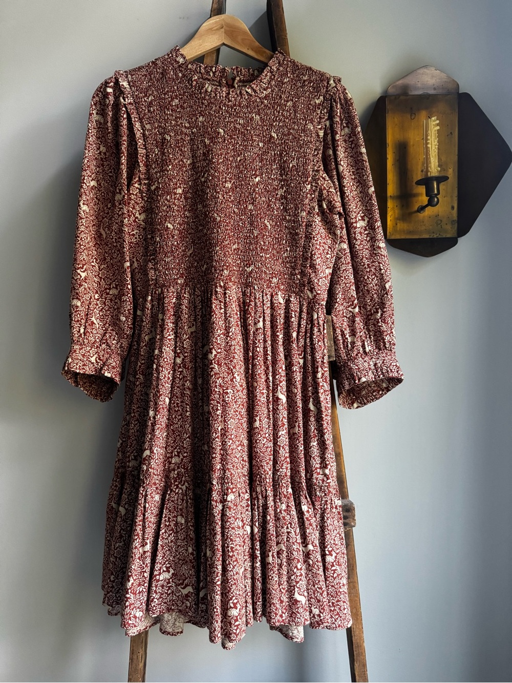 Doen Prancing Fawn Dress in rust